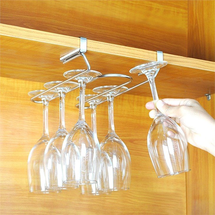 wine glass holder metal